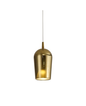 ELSA * COLGANTE CRISTAL COPA - E27 - ORO + OPAL ( SIN BASE)